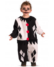 Costume da Clown Horror per bimbo, si compone di una tuta in