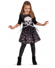 Little witch costume for girl consisting of a dress with a