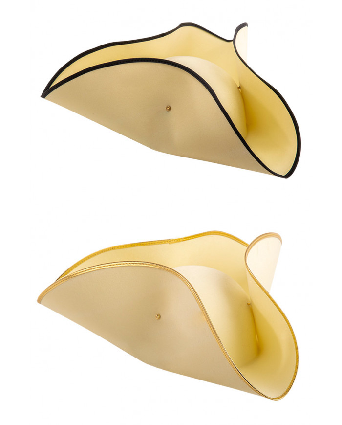 Cappello tricorno bianco scamosciato (tg.58) mod.ass. c/cartellino/etichetta