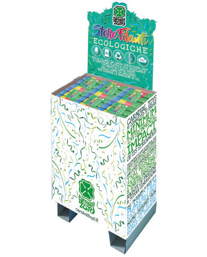 Palbox con 3 serpentinas estándar de papel certificado (150 pzas.)