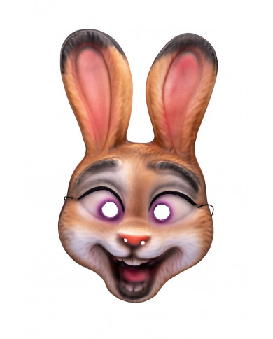 Maschera coniglio in eva con cavallotto