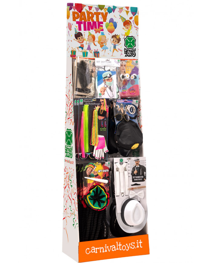 Set Disguise Carnival Adult Assortment (pcs 30) in Display Box