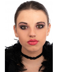 Cartella decorazioni adesive viso crystal  in busta su cartoncino