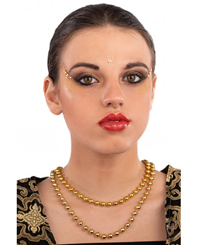 Cartella decorazioni adesive viso crystal  in busta su cartoncino