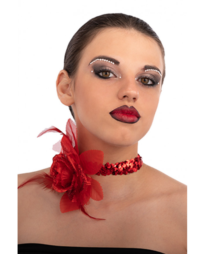 Cartella decorazioni adesive viso crystal  in busta su cartoncino