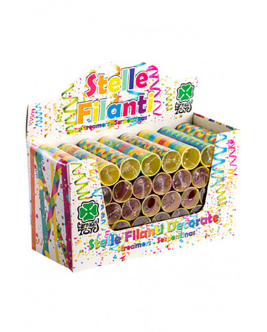 40 stelle filanti carta certificata in espositore