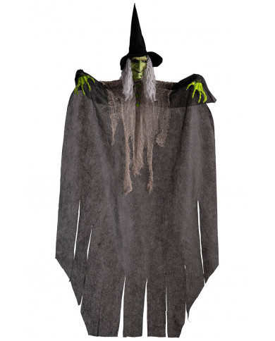 bruja con sombrero para colgar de unos 125 cm. de alto en bolsa