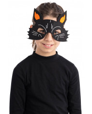 Kätzchen-Maske für Kinder aus Filz mit Aufhänger