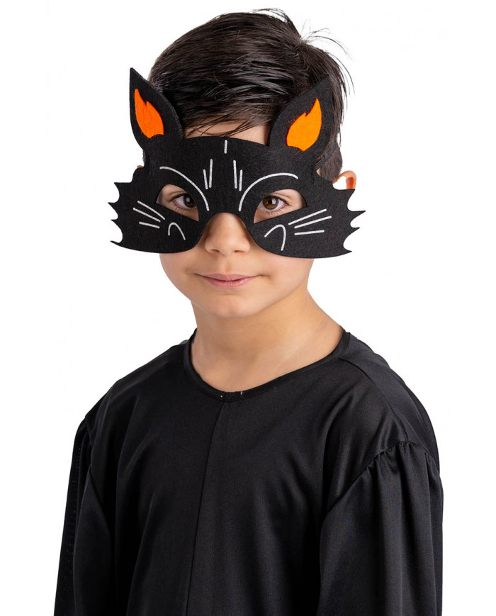 CAT CHILDREN MASK IN FELT WITH HEADER