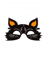 Maschera gattino bimbo in feltro  con cav.