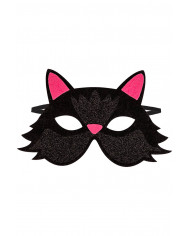 Maschera gattina bimba in feltro  con cav.