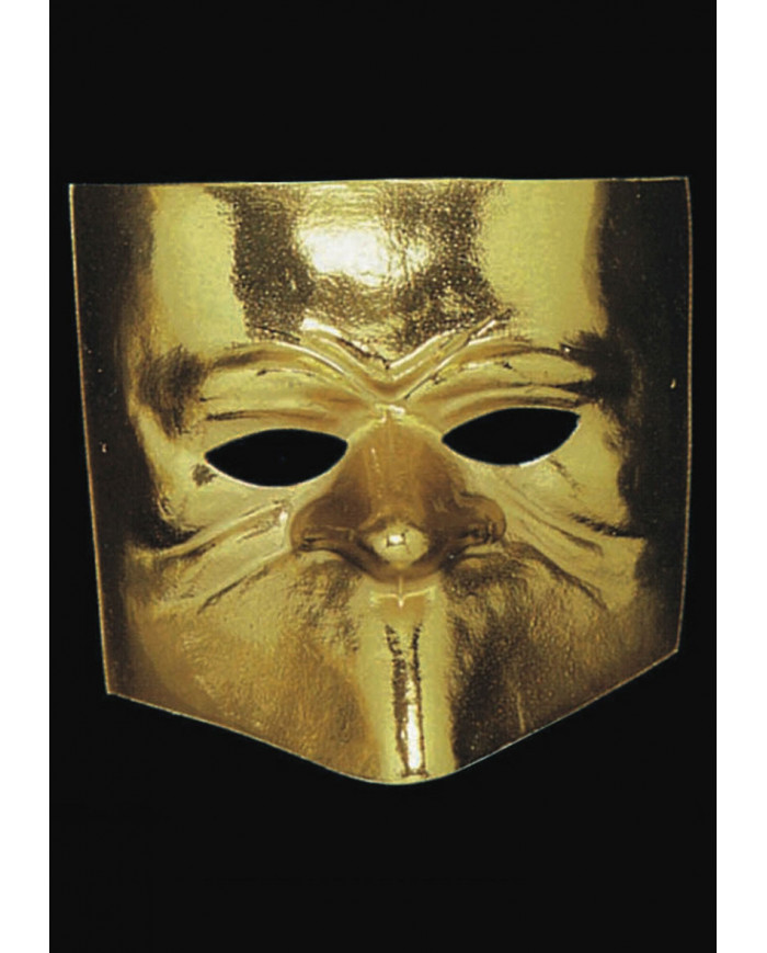 Metallized plastic mask to represent one of the classical