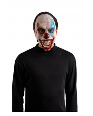 RUBBER CLOWN MASK WITH HEADER
