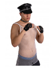 BIKER DISGUISE SET (HAT, GLOVES, COLLAR) ON CARD