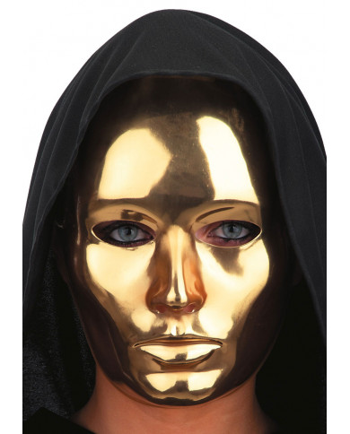Metallized plastic mask to hide your identity like in the movie