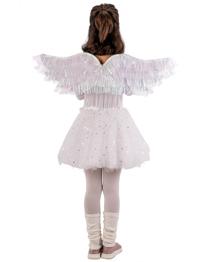 ANGEL SET ( SKIRT AND GLITTERED WINGS L.CM.78X21) IN BAG WITH HOOK