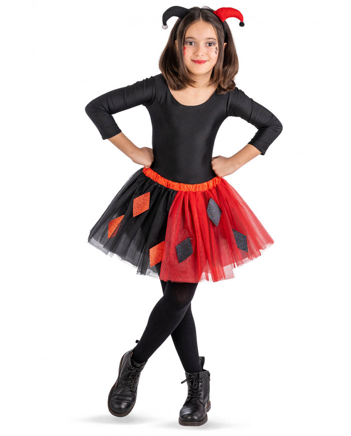 JOKER CHILDREN SET (SKIRT AND HEADBAND) IN BAG WITH HOOK