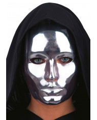 Metallized plastic mask to hide your identity like in the movie