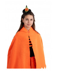 chapeau sorcière noir avec citrouille et serre-tête avec carte d’en-tête