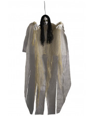 Bambola horror con tunica beige d'appendere h.cm.120 ca. in busta