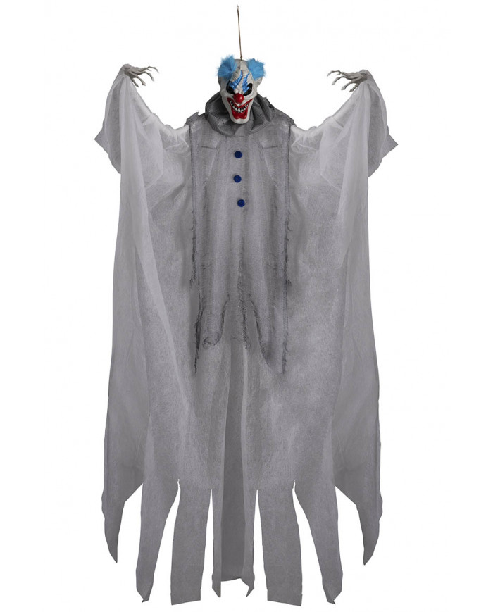 HANGING BLUE HAIRED HORROR CLOWN H.CM.180 IN BAG