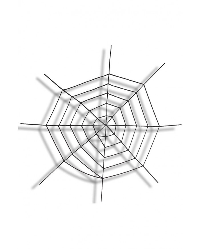 BLACK CHENILLE SPIDERWEB DIAM. CM. 150 IN PBH