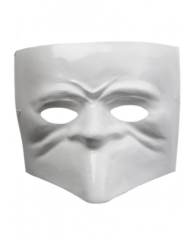 Maschera in plastica bianca, per il piÃ¹ usuale e canonico