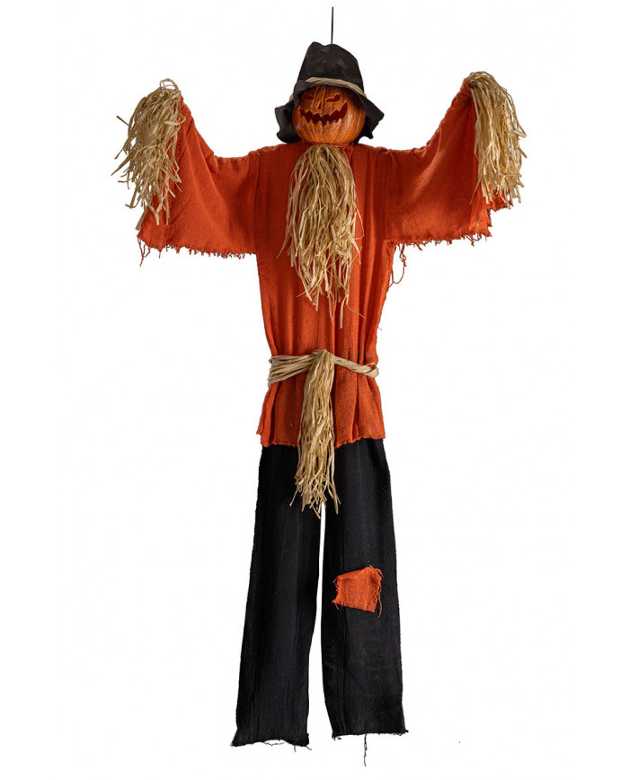 HANGING SCARECROW PUMPKIN H.CM.140 WITH HANGTAG/LABEL