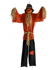 HANGING SCARECROW PUMPKIN H.CM.140 WITH HANGTAG/LABEL