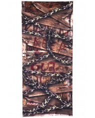 cubierta de puerta con cadenas de unos 180 cm. de alto x 80 cm. de largo en bolsa con solapa de cartón