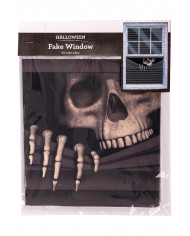 CURTAIN WITH SKELETON ON WINDOW PRINT H.CM.120 X L.CM.80 IN PBH