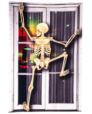 CURTAIN WITH CLIMBING SKELETON PRINT H.CM.120 X L.CM.80 IN PBH