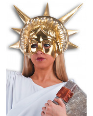 Metallized plastic mask, to impersonate the famous symbol of