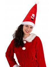 capucha de Papá Noel de tela con solapa de cartón