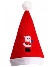Weihnachtsmannmütze aus Stoff mit Aufhänger