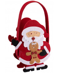 SANTA CLAUS BAG W/GINGERBREAD MAN H.CM.25X10 W/HEADER