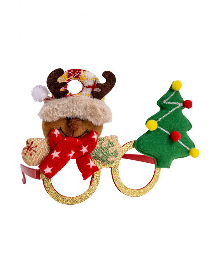 CHRISTMAS GLASSES W/REINDEER ON CARD