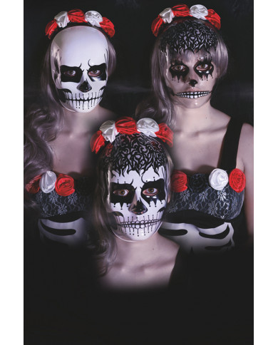 Two masks, three faces! Pack containing two masks with scary