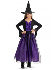 Purple witch costume in envelope with hook