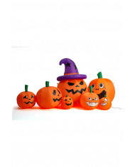 INFLATABLE PUMPKINS WITH LIGHTS (220 VOLT) AND TENSIONERS L.CM.210 IN BOX