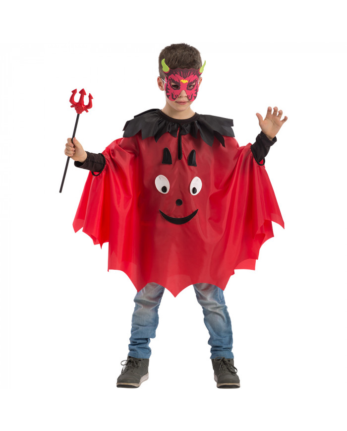 Cape diable en taffetas l.cm.65 dans sachet avec crochet