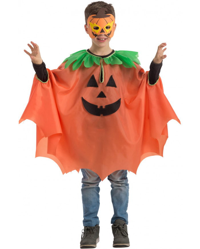 Pumpkin taffetas cape l.cm. 65 in bag with hook