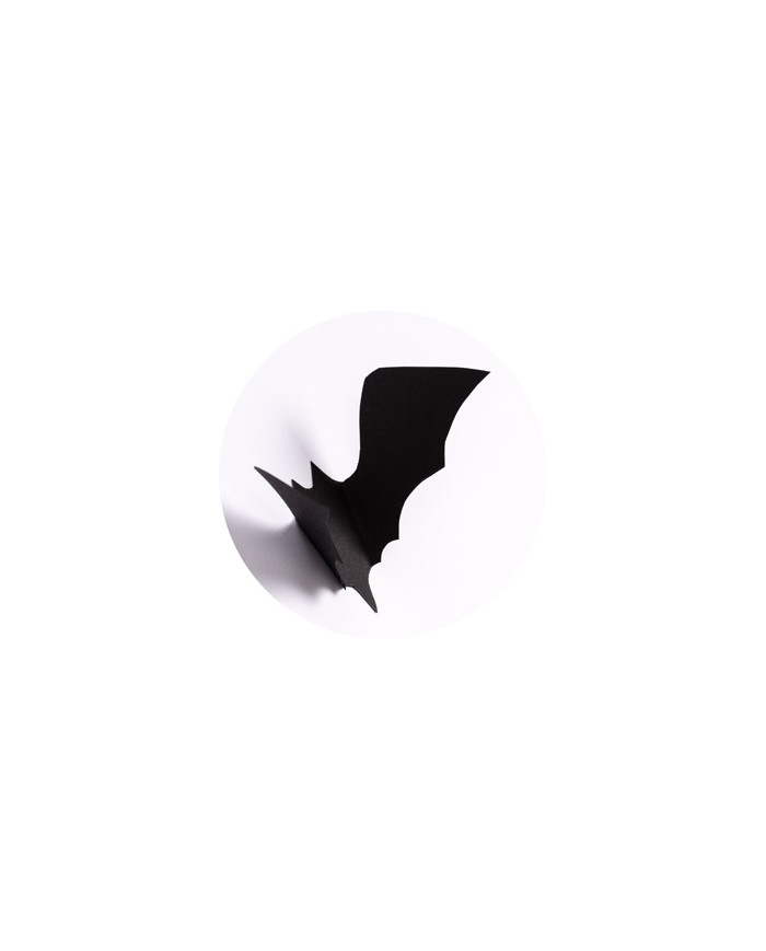12 paper bats stickers l.cm. 15 in pbh