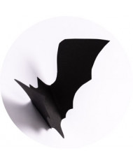 12 murcielagos adhesivos en papel, cm.15 en bolso con solapa