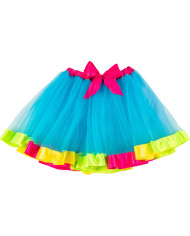 Conjunto mariposa multicolor (falda, alas, antifaz, diadema) en sobre c/cav.