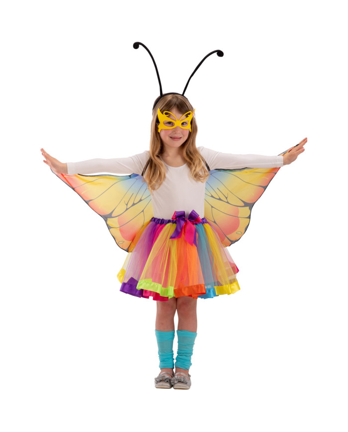 Butterfly disguise set (skirt, wings, mask, headband) in pbh