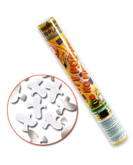 Party popper ad aria compressa colombe bianche e metal h.cm.30 ca.in esp