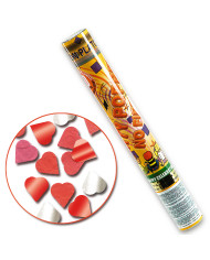 Party popper ad aria compressa cuori h.cm.30 ca. in espositore