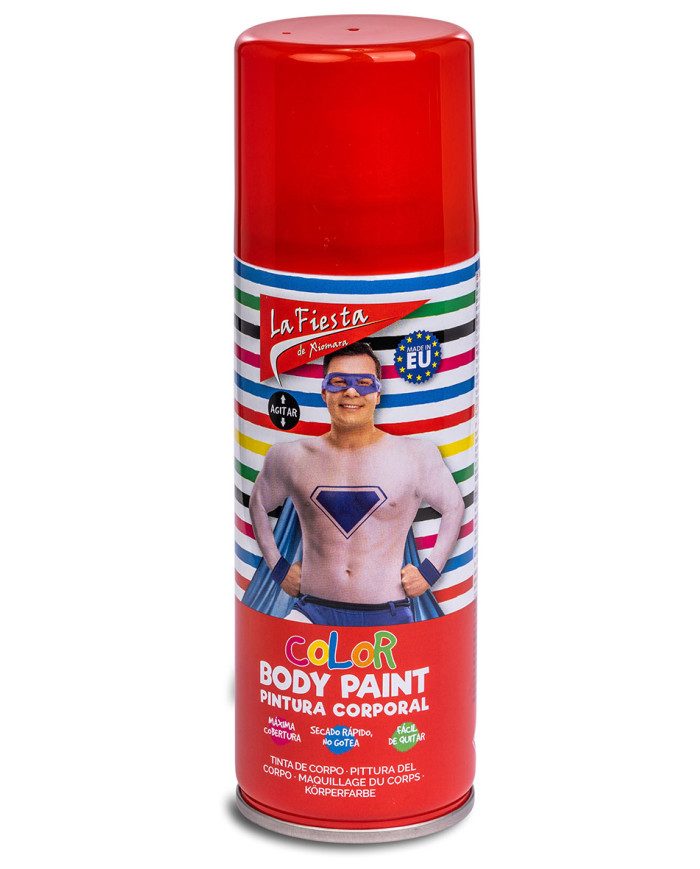 Spray per il corpo colore rosso