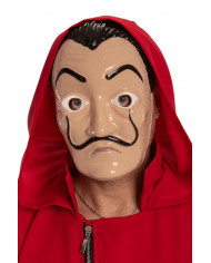 Plastic mask of the famous painter Salvador Dal, which thanks